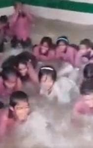 Video Of Students Swimming In Classroom Goes Viral