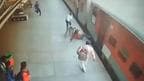 RPF saves passenger’s life who fell while trying to board running train