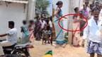 Woman tied to electric pole and thrashed by angry mob in Karnataka's Haveri district