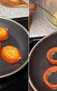 Tomato ring omelette recipe has gone viral 