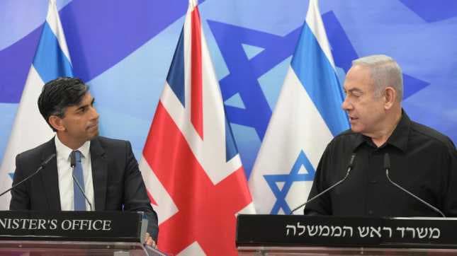 Netanyahu with Sunak 