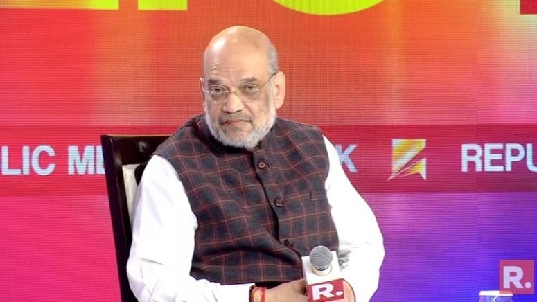 Union Home Minister Amit Shah at Republic Summit 2024 with Editor-in-Chief Arnab Goswami 